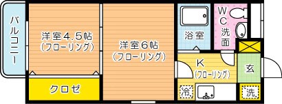 ロイヤルキャッスル 601号室 間取り