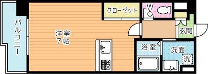 ノースステイツ西小倉 702号室 間取り