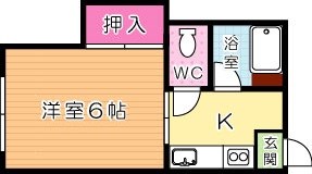 コーポフォンテーヌ 201号室 間取り