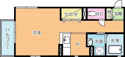 ウィルコート霧ヶ丘 203号室 間取り