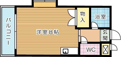 オーク黒住Ａ棟 207号室 間取り