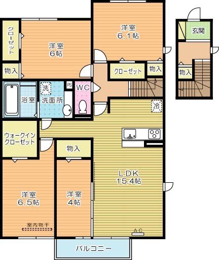 D-rooｍ城野駅　Ｃ棟 間取り