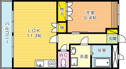 ボンヌール植田 303号室 間取り