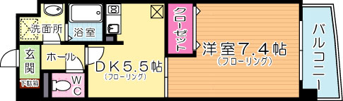 ベイプレイス小倉 202号室 間取り