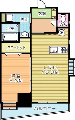 守恒 Sun Shine みらい(守恒サンシャインみらい) 601号室 間取り