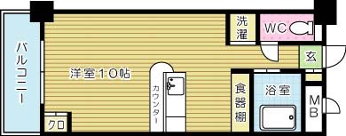 ＳＳＩビル 403号室 間取り