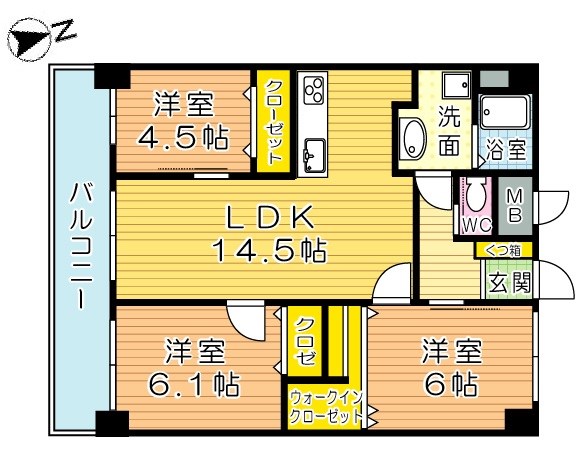 メディプラカーサ 1205号室 間取り