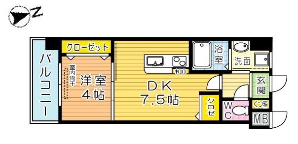 メディプラカーサ 402号室 間取り