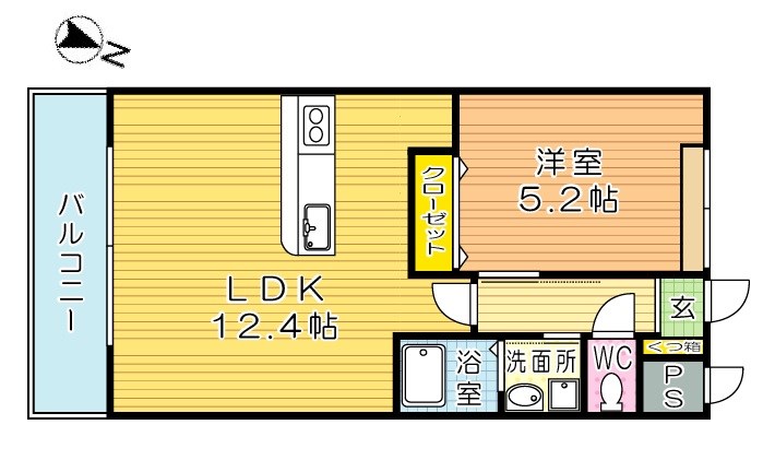 ピノ木町　 201号室 間取り