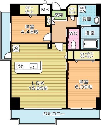 ピュアライフ金田  301号室 間取り