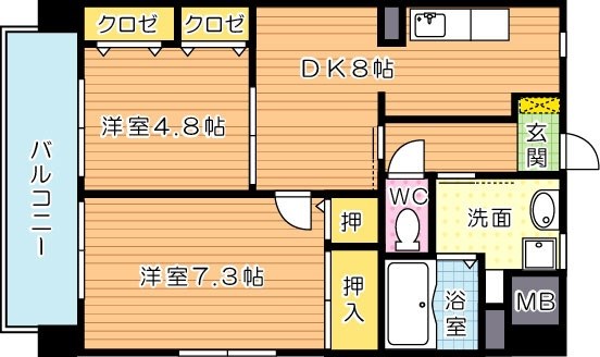 シェアンジュ21 間取り