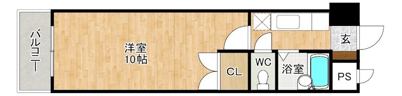 第１２エルザビル 403号室 間取り