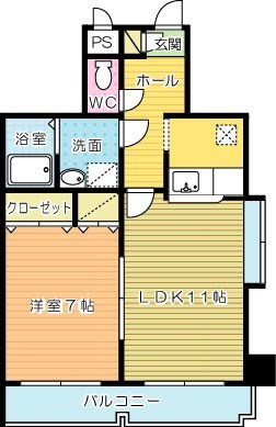 堺町センタービル 1001号室 間取り