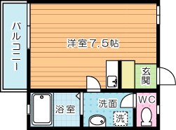 光ハイツ 302号室 間取り