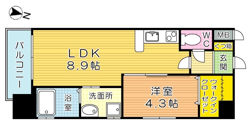 アルゴヴィラージュ天神 間取り図