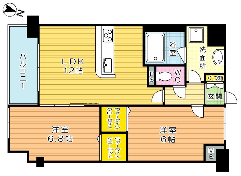 ネクステージ三萩野 間取り図