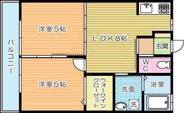 メゾンＳＵＺＵ 102号室 間取り