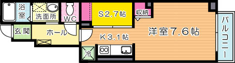 エスペランサ 105号室 間取り