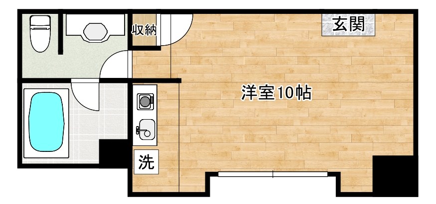 ベルガ片野 201号室 間取り