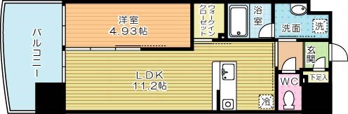 ラフィーネ上葛原 503号室 間取り