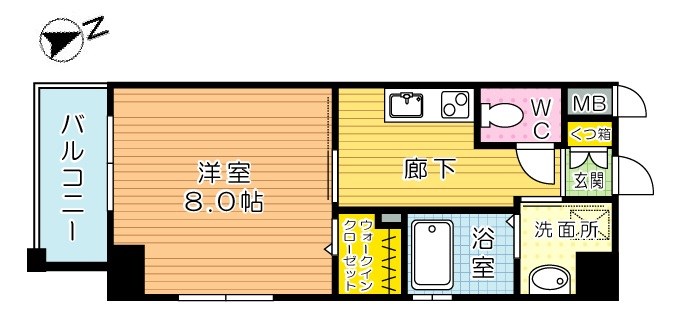パークテラス浅生 304号室 間取り