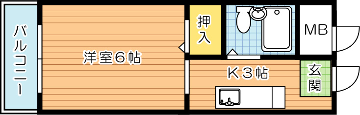 コラソン１０００吉田ビル 407号室 間取り
