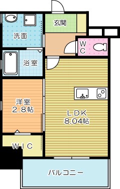 THE HILLS KOKURA（ザヒルズ小倉） 901号室 間取り