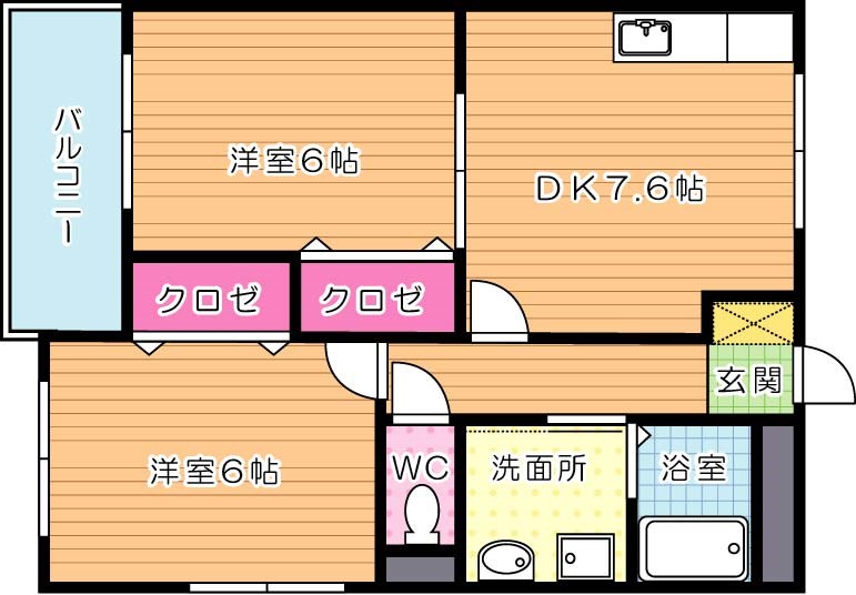 プレステージ陣原 間取り図