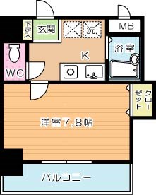 オリジンコアビル 402号室 間取り