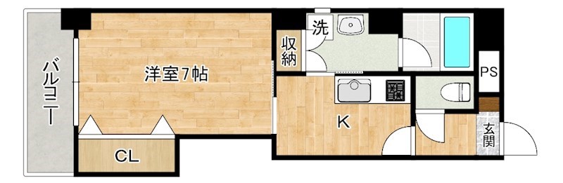 片野タカヤコーポレーションビル 201号室 間取り