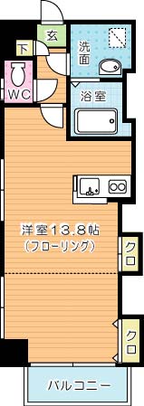 ベーシックビル 805号室 間取り