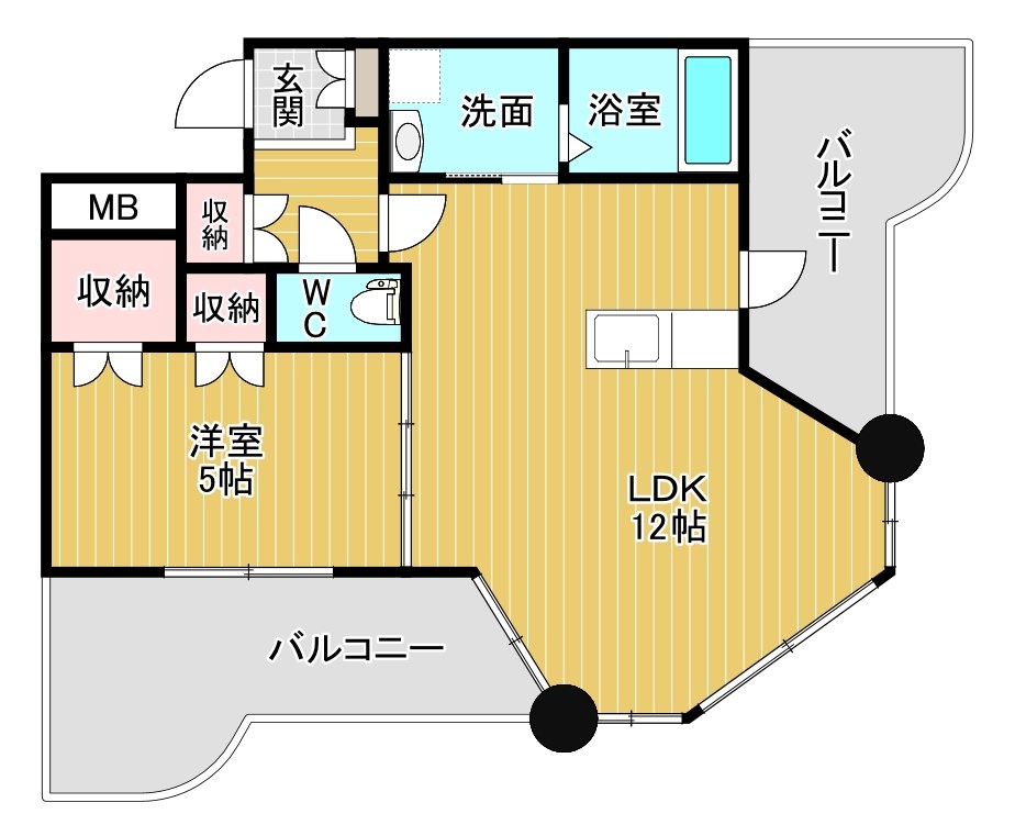 ロイヤルセンターＢＬＤ 603号室 間取り