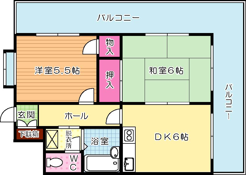 ライオンズマンション小倉駅南第２ 207号室 間取り