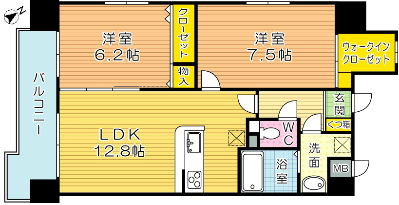 ADVANCE128（アドバンス128） 1007号室 間取り