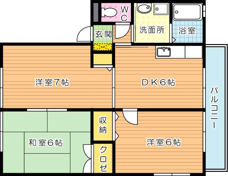 レトア木屋瀬 間取り図