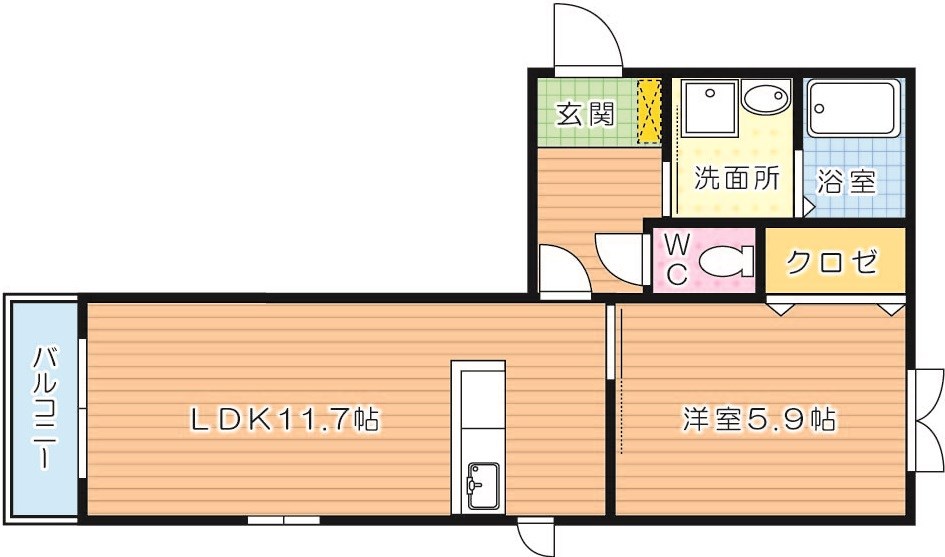 グリーンコート楽Ⅱ 間取り