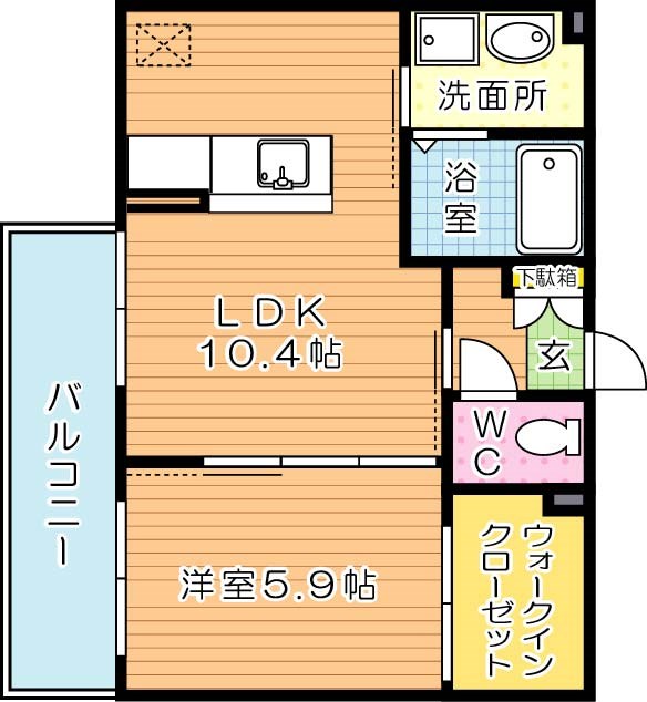 ビューテラス山王　A棟  間取り