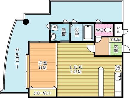 パワーズ１１７ 501号室 間取り