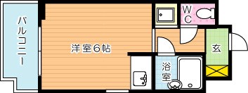 シャルム小倉中津口 505号室 間取り