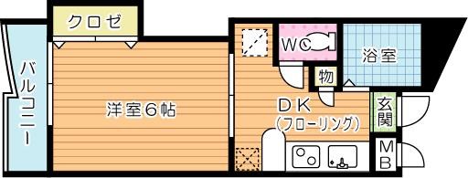 馬借タカヤコーポレーションビル  404号室 間取り