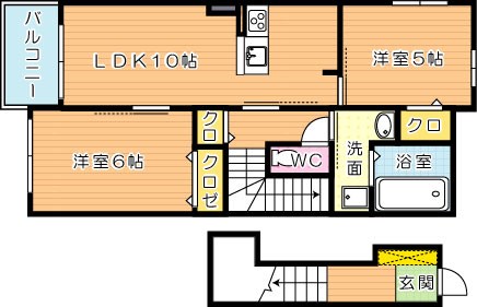 プレヴェルジェ二島 間取り図