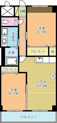 グレースガーデン  302号室 間取り