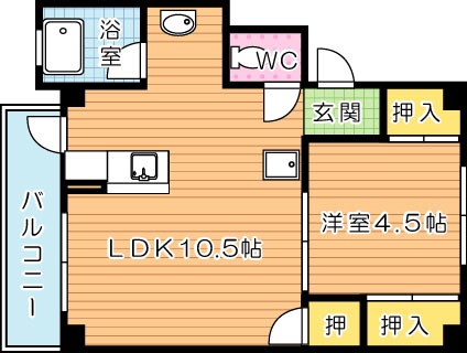 Renatus上津役（レナトゥス上津役）Ⅱ 間取り