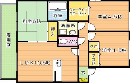 グロワールM　B棟 間取り図