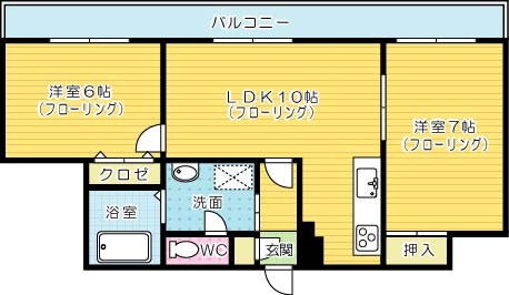 プレステージデル片野 間取り図