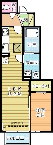 D-room葛原 間取り図