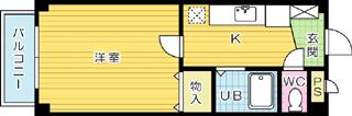 ソレーユ戸畑 103号室 間取り
