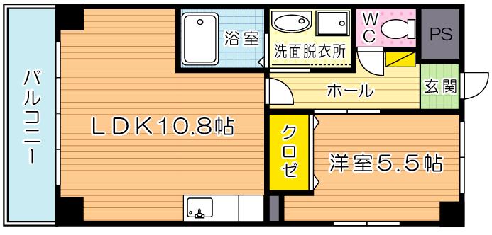 ホームメイト寿限無  201号室 間取り