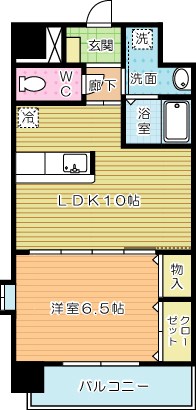 エヴァーグリーンＮ 610号室 間取り