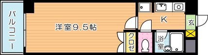 ＫＭマンション八幡駅前Ⅲ 間取り図